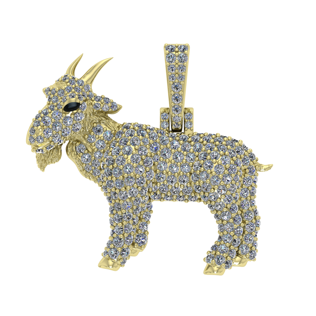 HIP-HOP ANIMAL DIAMONDS PENDANT